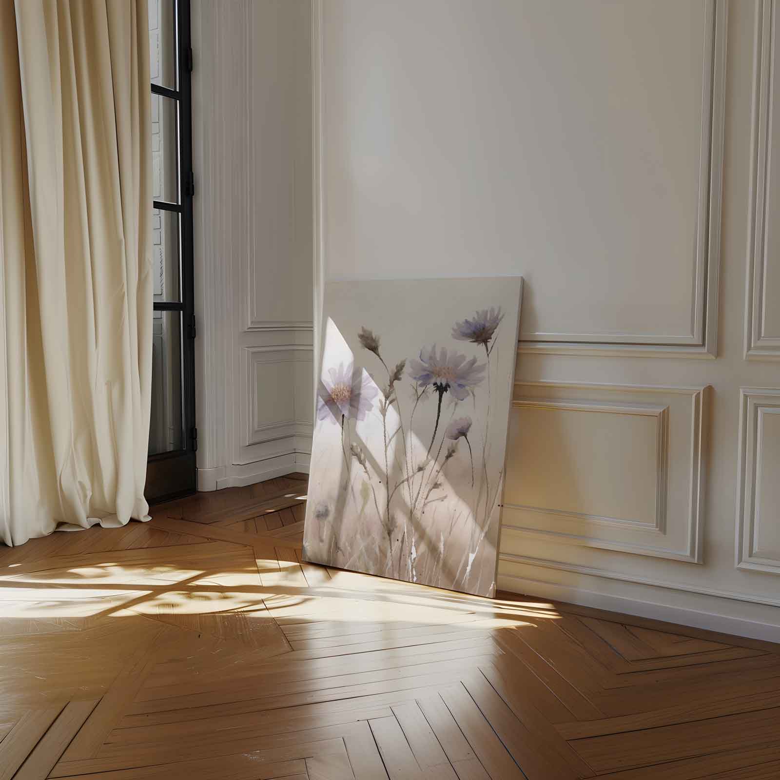 Zachte Bloemendroom Kunstwerk-canvas-dibond-plexiglas-wanddecoratie-WallArtistic