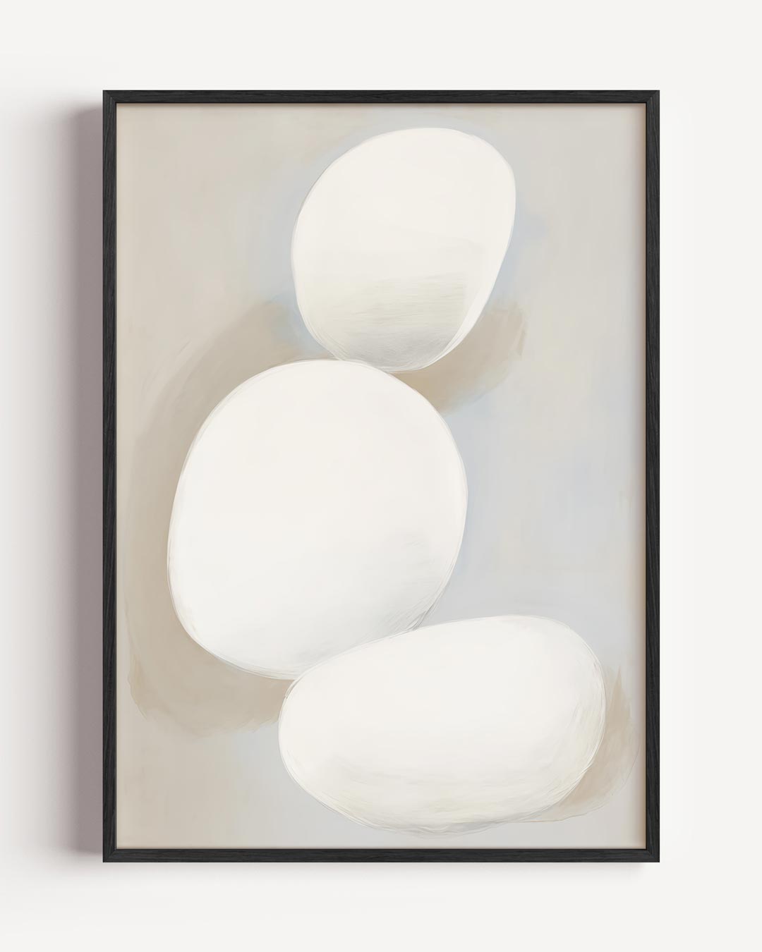 Stijlvolle Abstracte Stenen Poster-WallArtistic