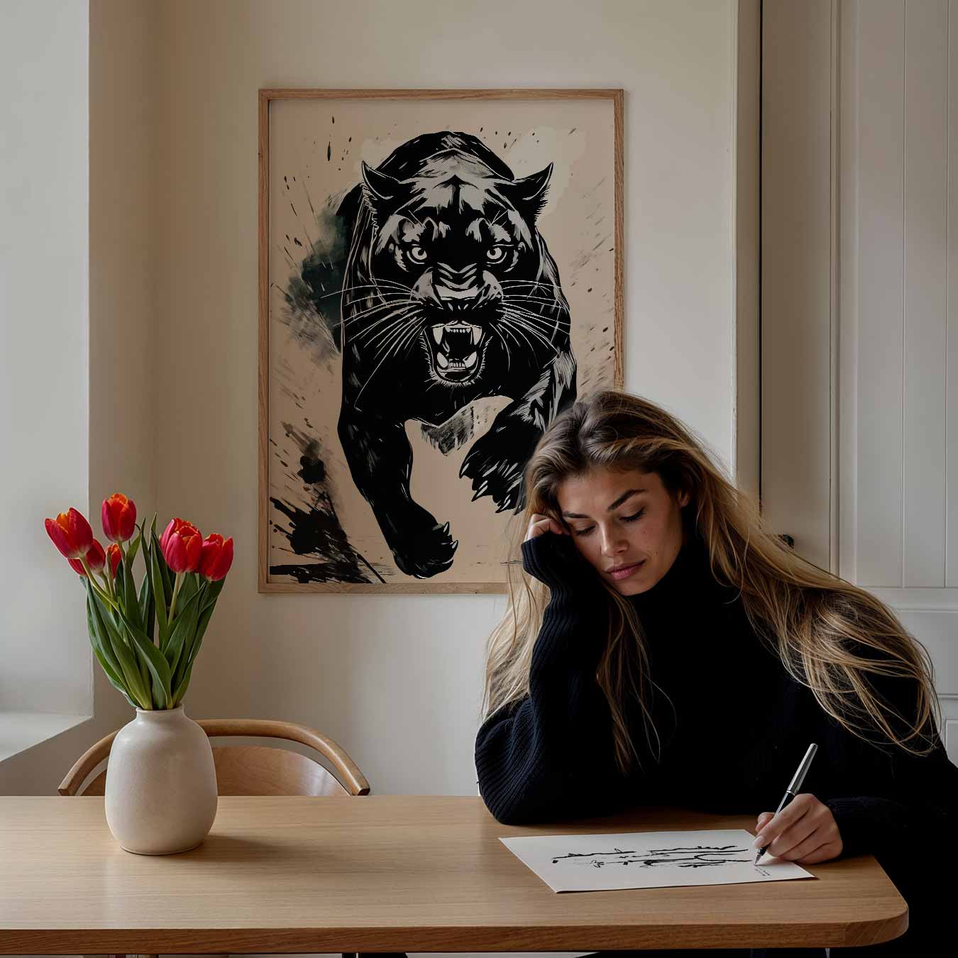 Stoere Panter Wandkunst Poster