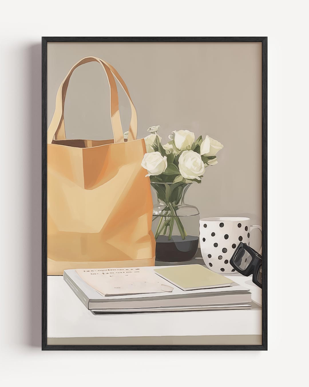 Elegant Thuiswerkplek Poster-WallArtistic