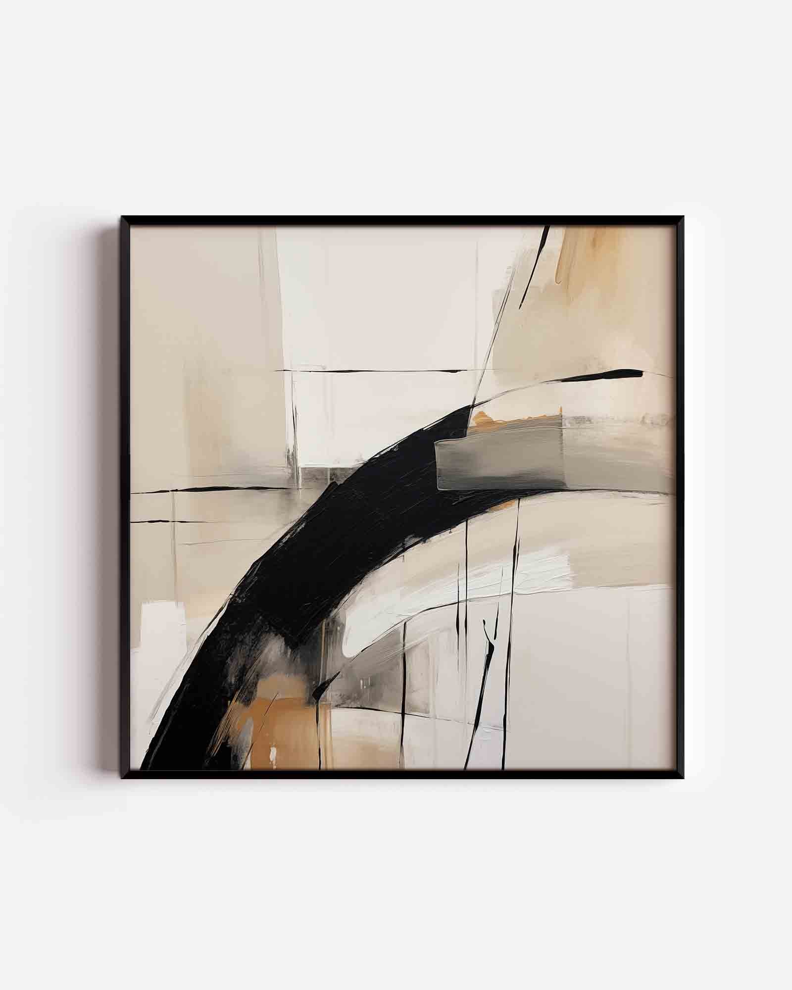 Abstracte lijnen en vlakken Poster