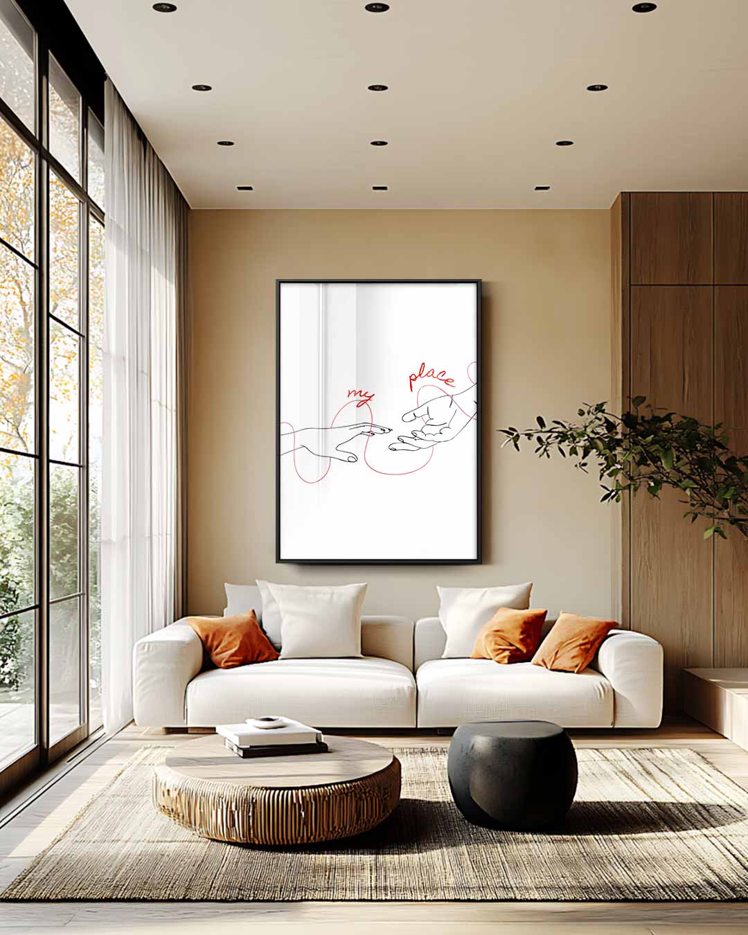 Verbonden Handen Kunstwerk-canvas-dibond-plexiglas-wanddecoratie-WallArtistic