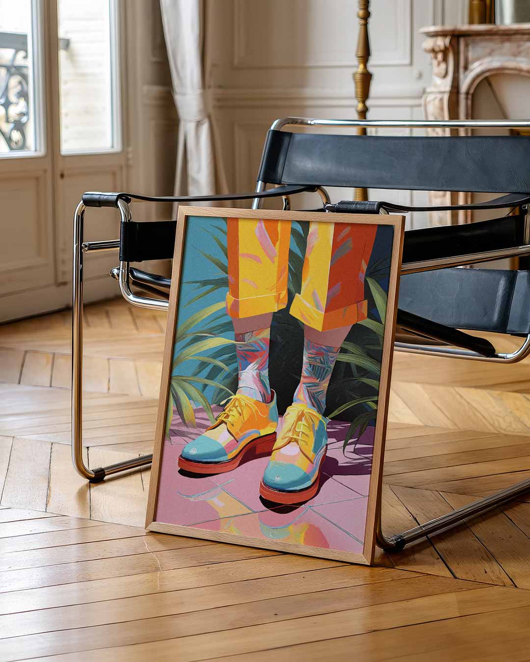 Kleurrijke Zomerschoenen Poster-WallArtistic