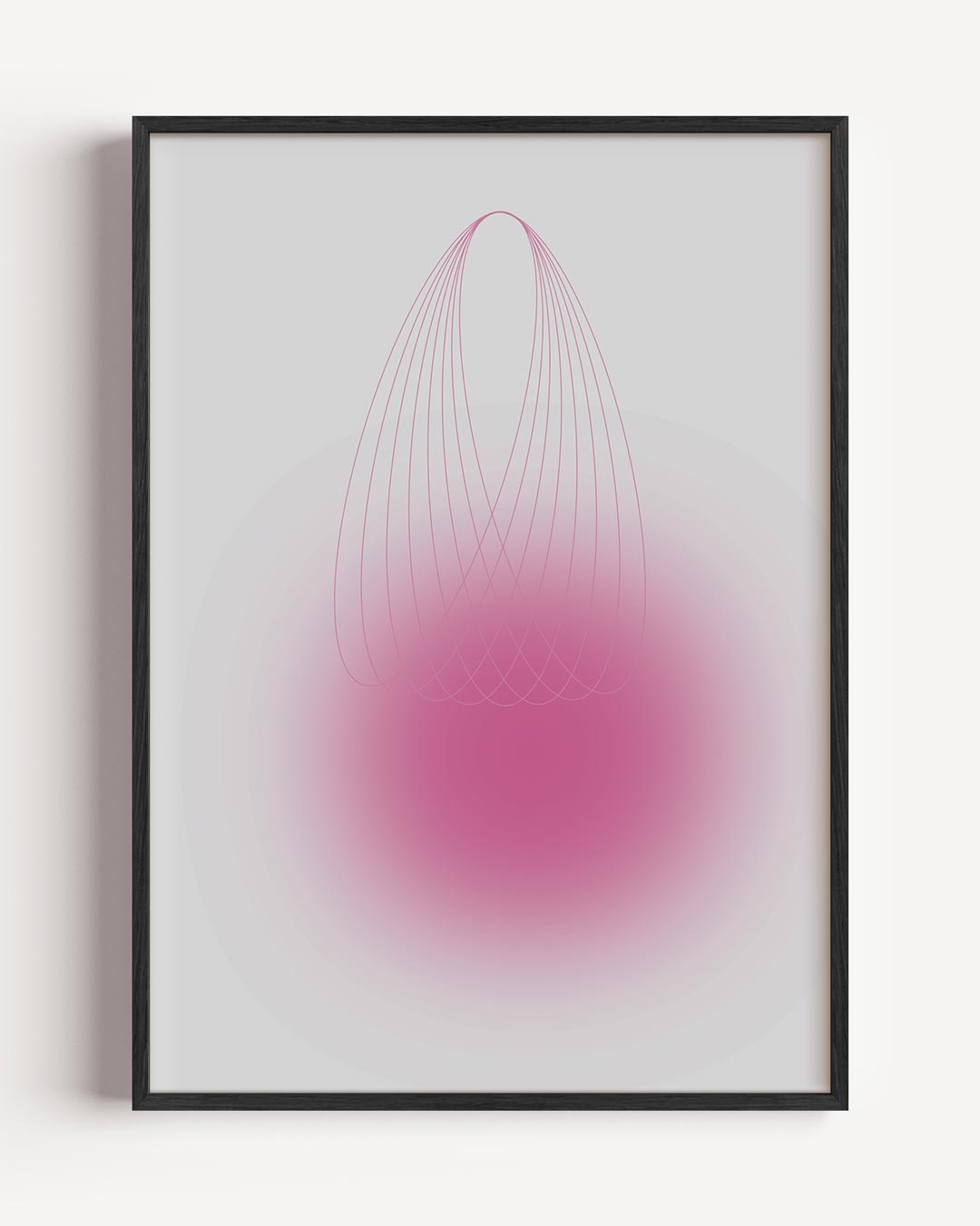 Betoverende Lijnen in Violet Poster-WallArtistic