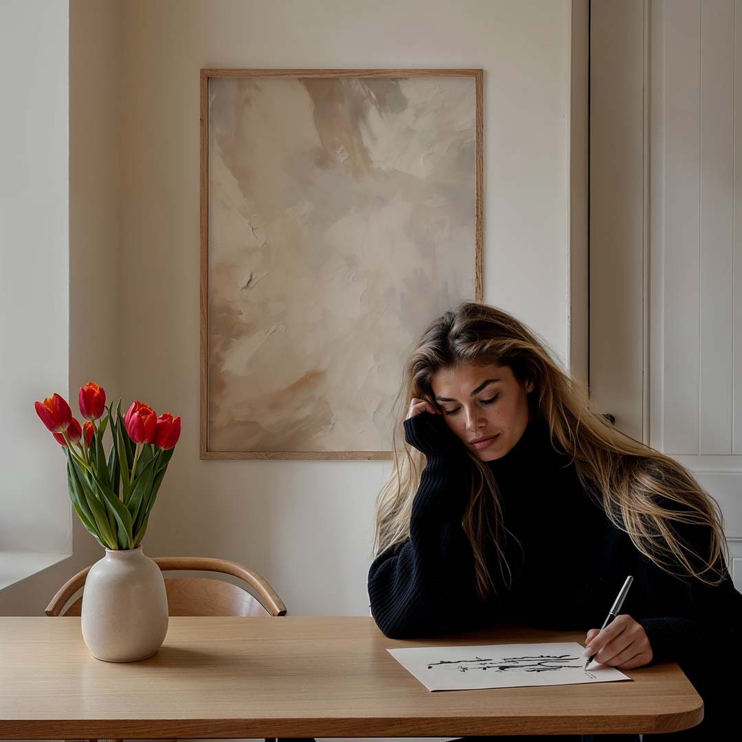 Rustieke Abstracte Kunstposter-WallArtistic