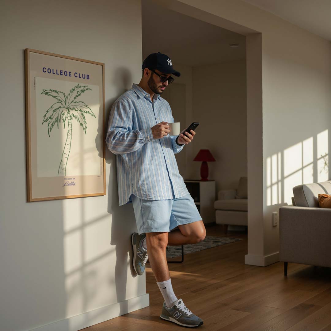 College Club Palmboom Poster-WallArtistic