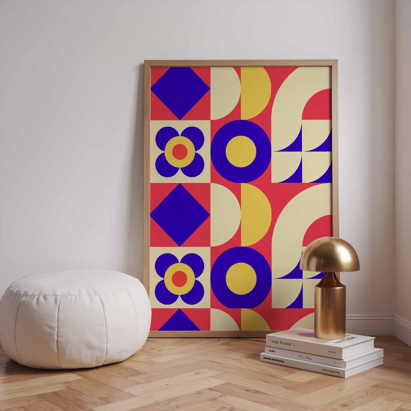 Retro Vibes Geometrische Poster
