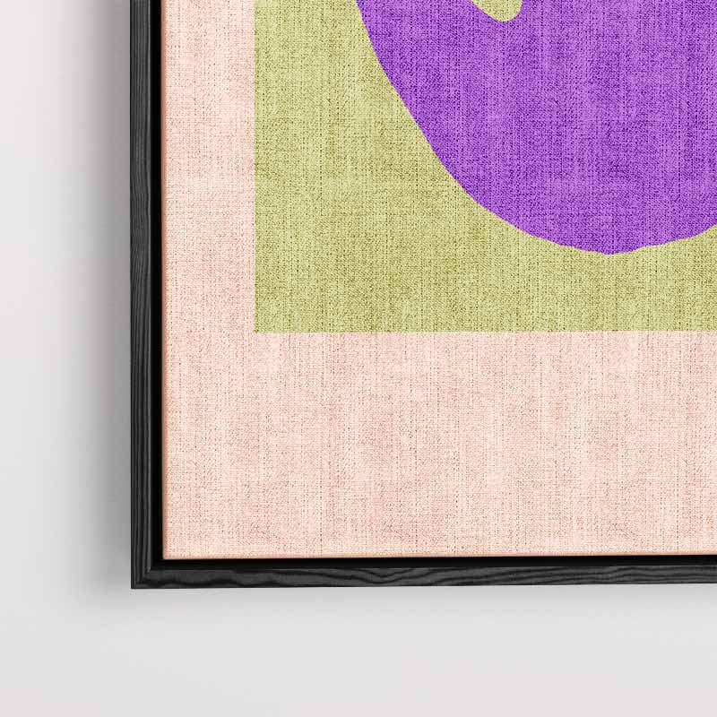 Paarse Abstracte Handafdruk Kunstwerk-canvas-dibond-plexiglas-wanddecoratie-WallArtistic