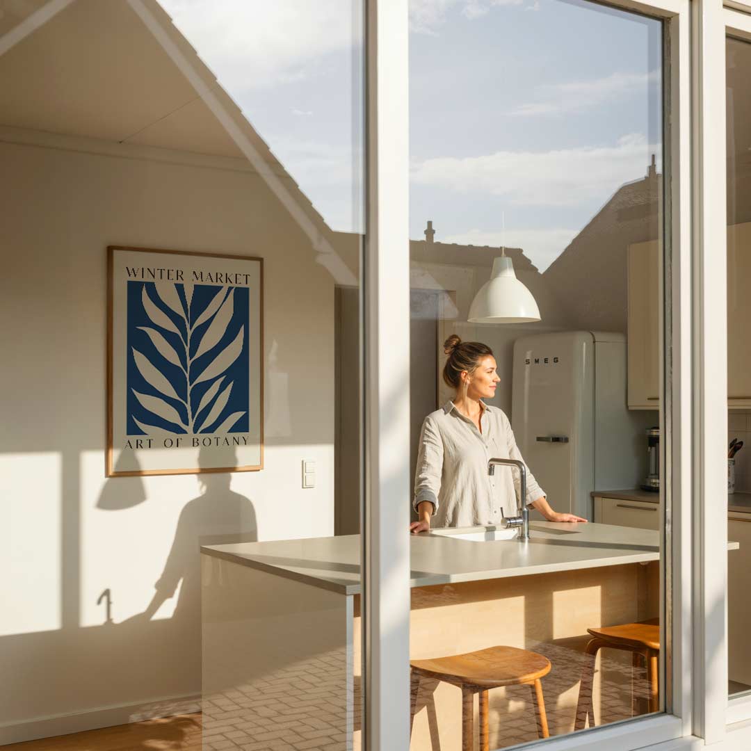 Botanische Wintermarkt Poster-WallArtistic