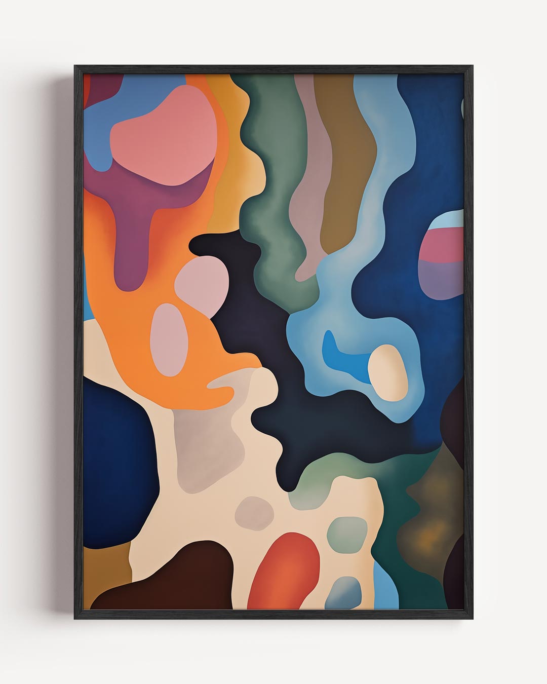 Kleurrijke Abstracte Vormen Poster-WallArtistic