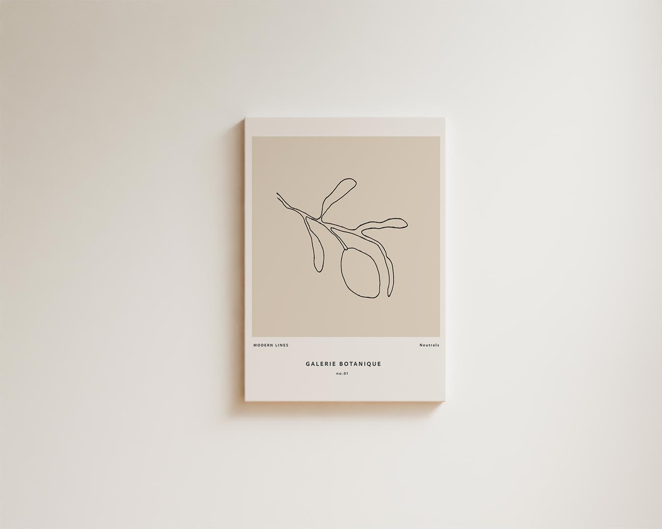 Moderne Botanische Lijnen Kunstwerk-canvas-dibond-plexiglas-wanddecoratie-WallArtistic