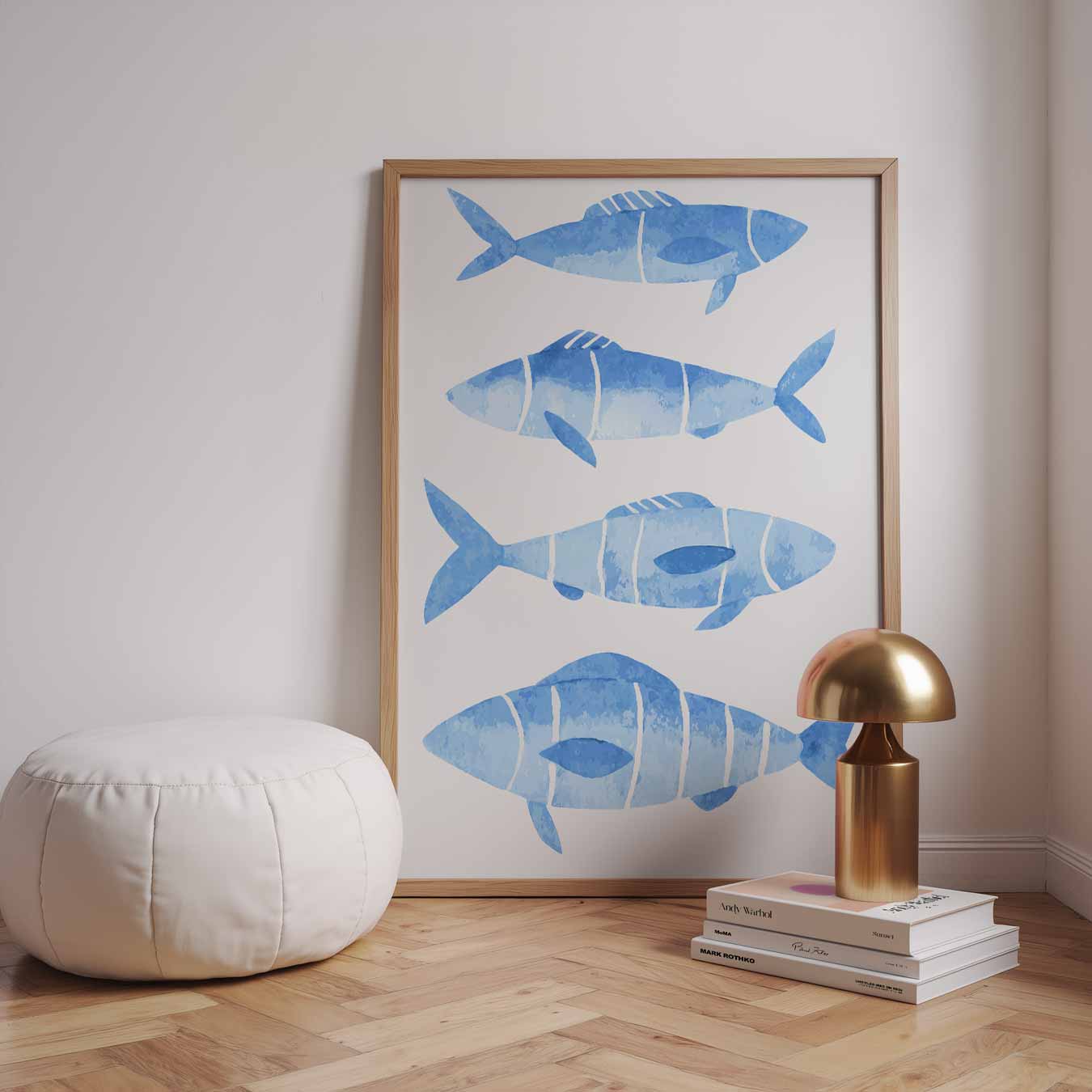 Oceanische Vis Aquarel Poster-WallArtistic