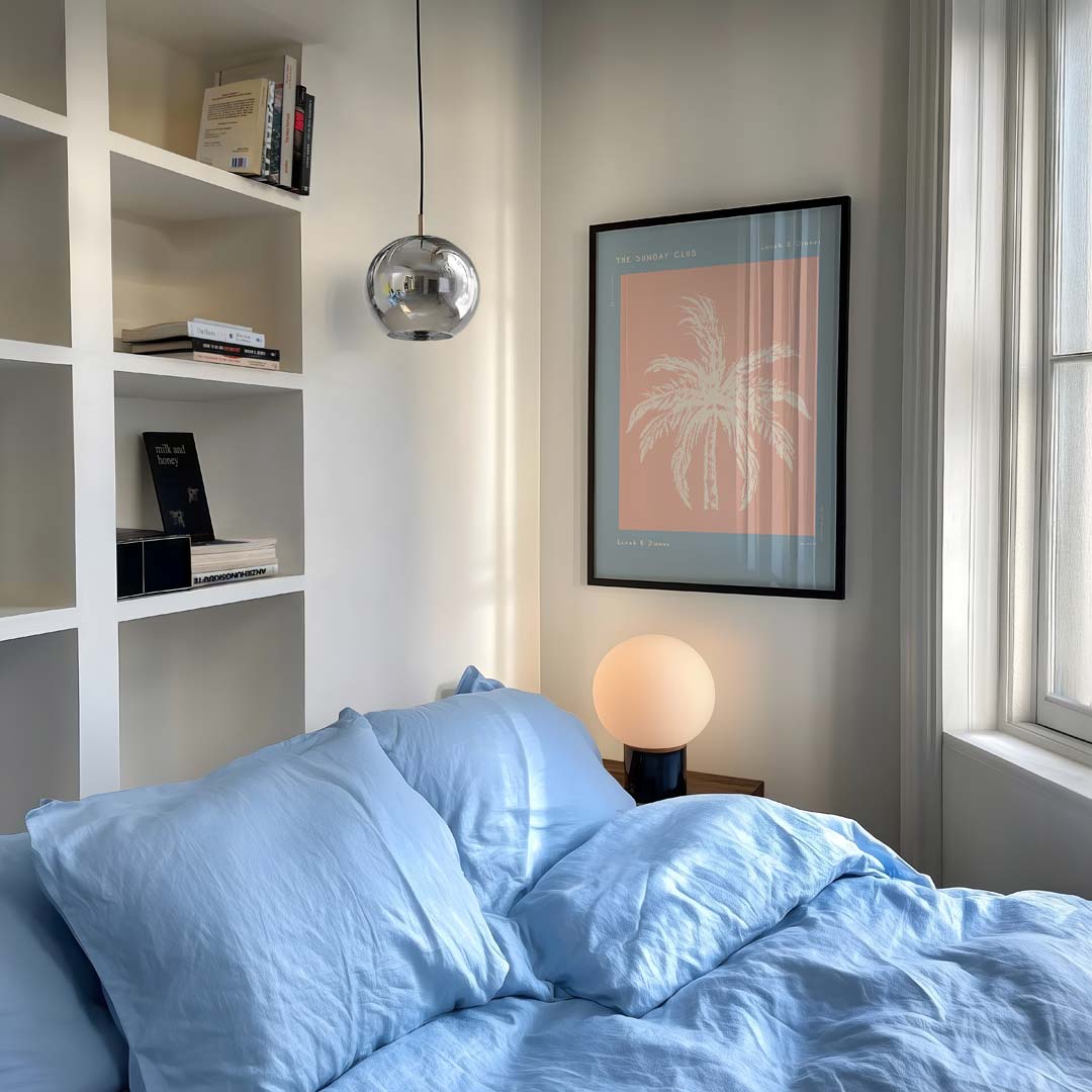 Palmboom Pastel Poster-WallArtistic