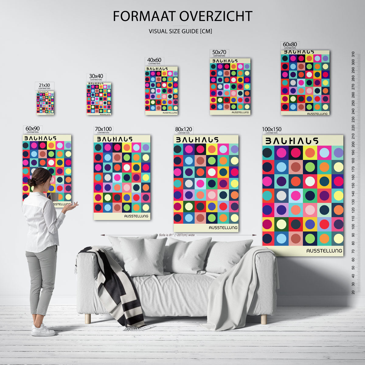 Kleurrijke cirkelpatronen Poster