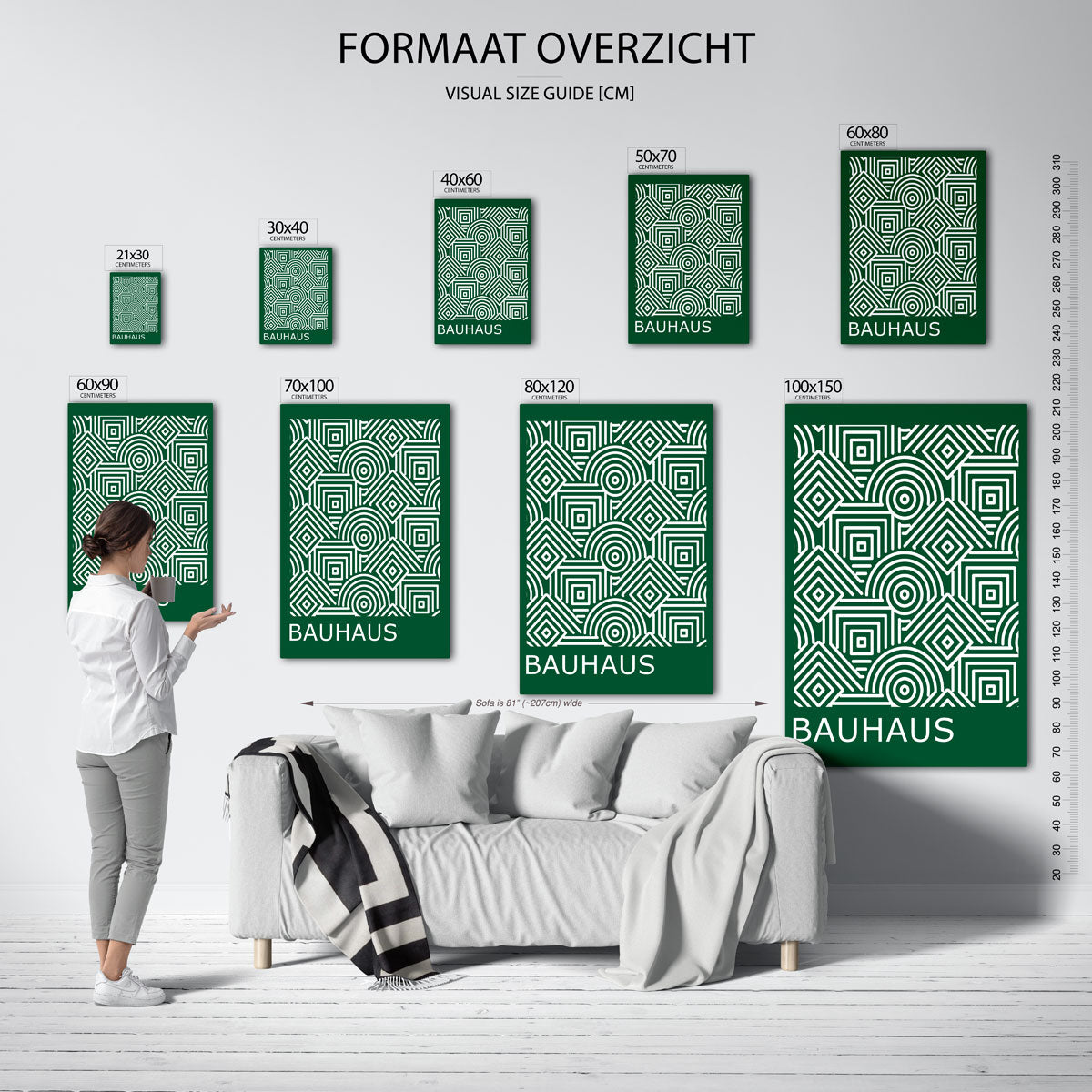 Lijnen en patronen Poster