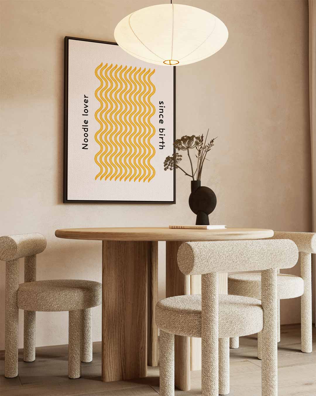 Noodle Lover Since Birth Poster Kunstwerk-canvas-dibond-plexiglas-wanddecoratie-WallArtistic