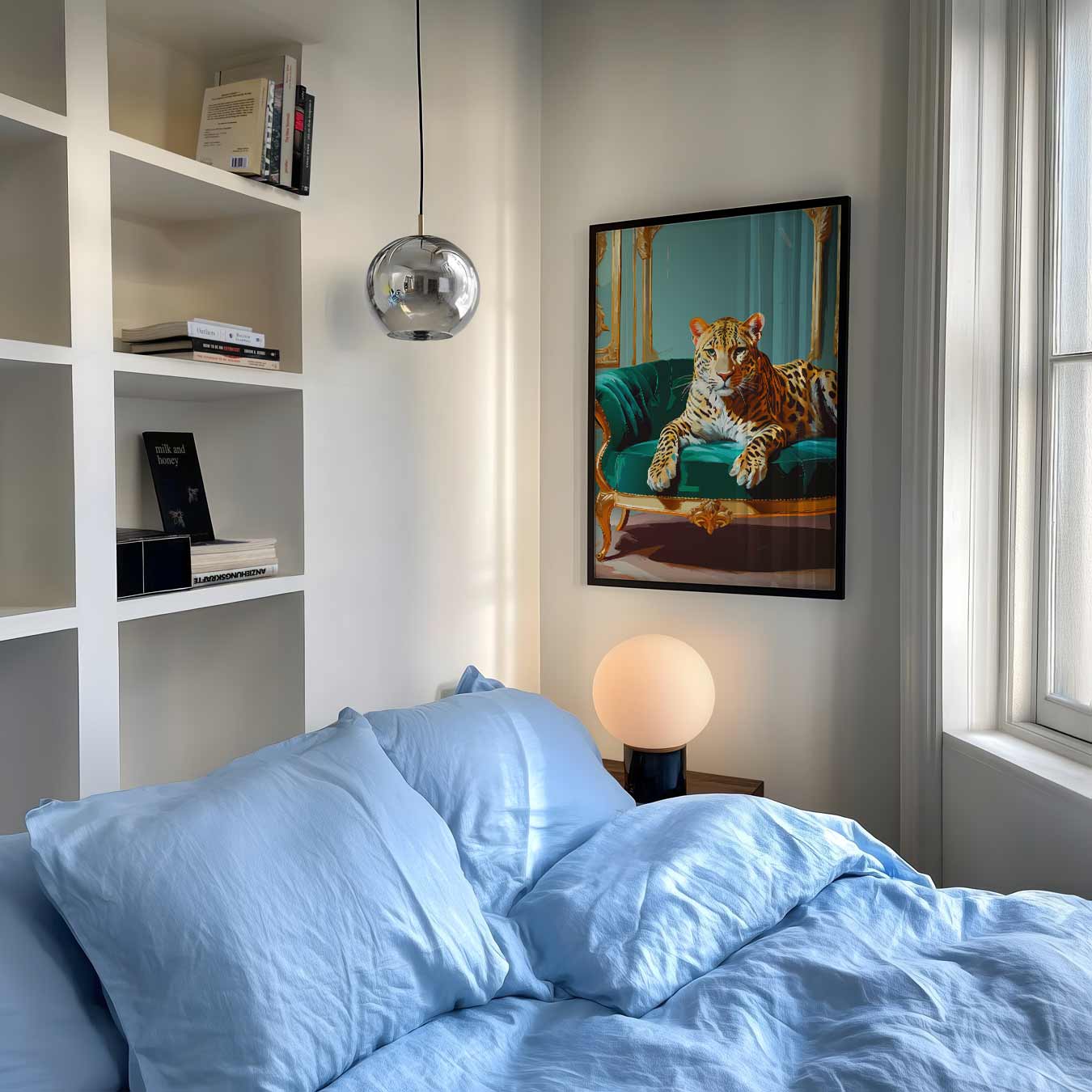 Luxe Leopard Lounge Poster-WallArtistic