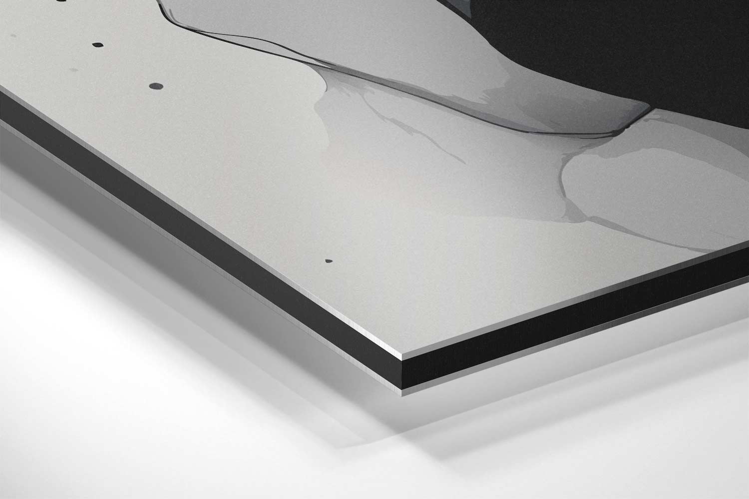 Golvend Grijs Kunstwerk-canvas-dibond-plexiglas-wanddecoratie-WallArtistic