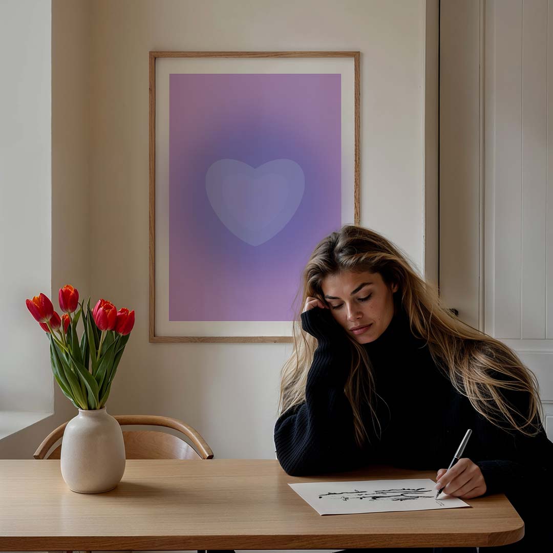 Dromerig Hart Kunstposter-WallArtistic