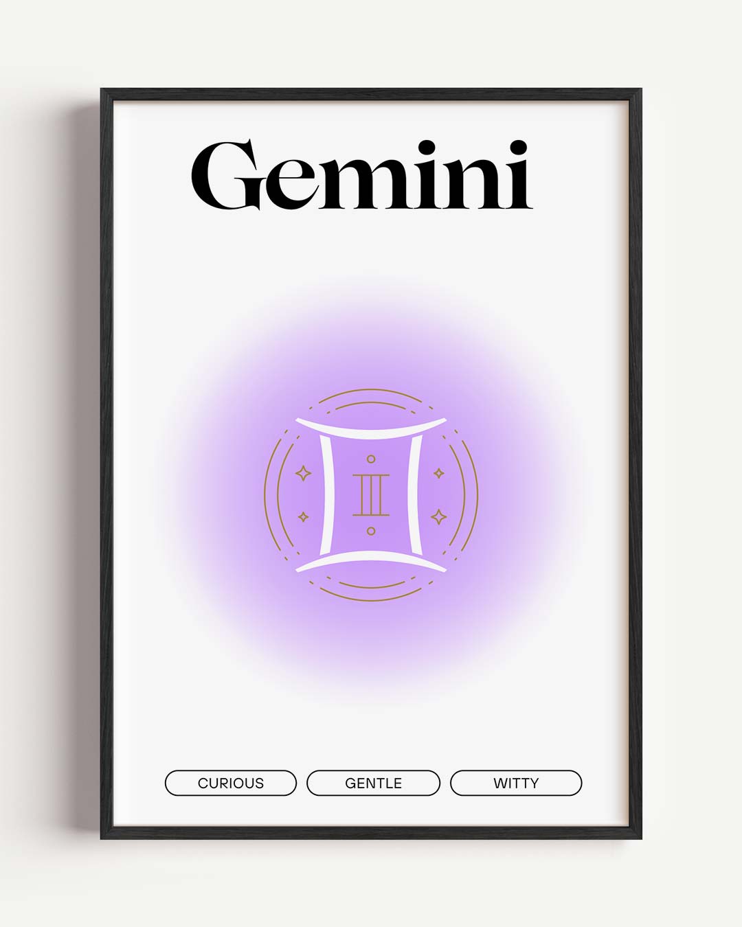 Zodiac Gemini Poster-WallArtistic
