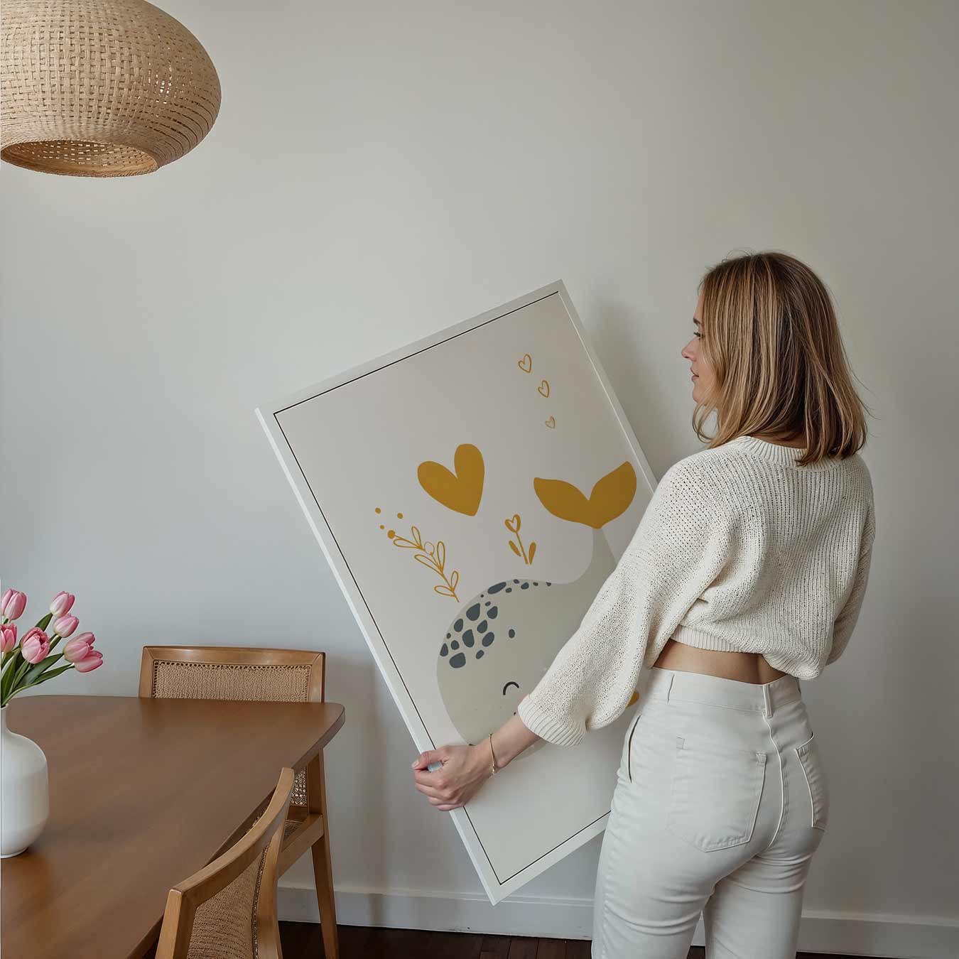 Schattige Walvis Poster-WallArtistic