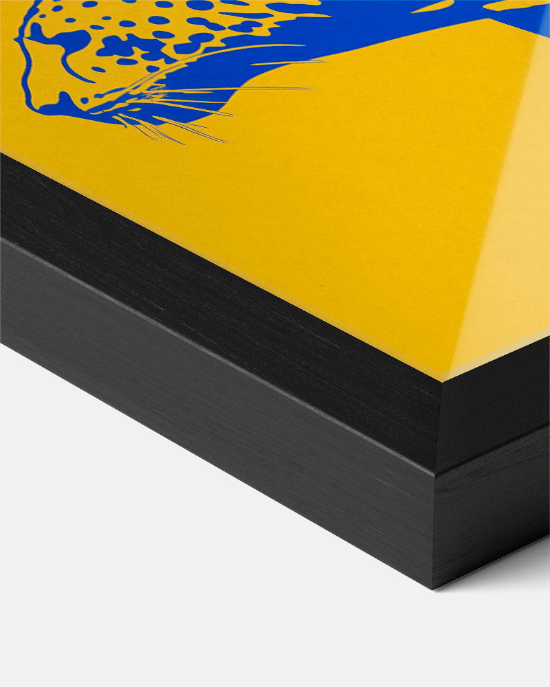 Wilde Katten in Geometrische Stijl Poster-WallArtistic