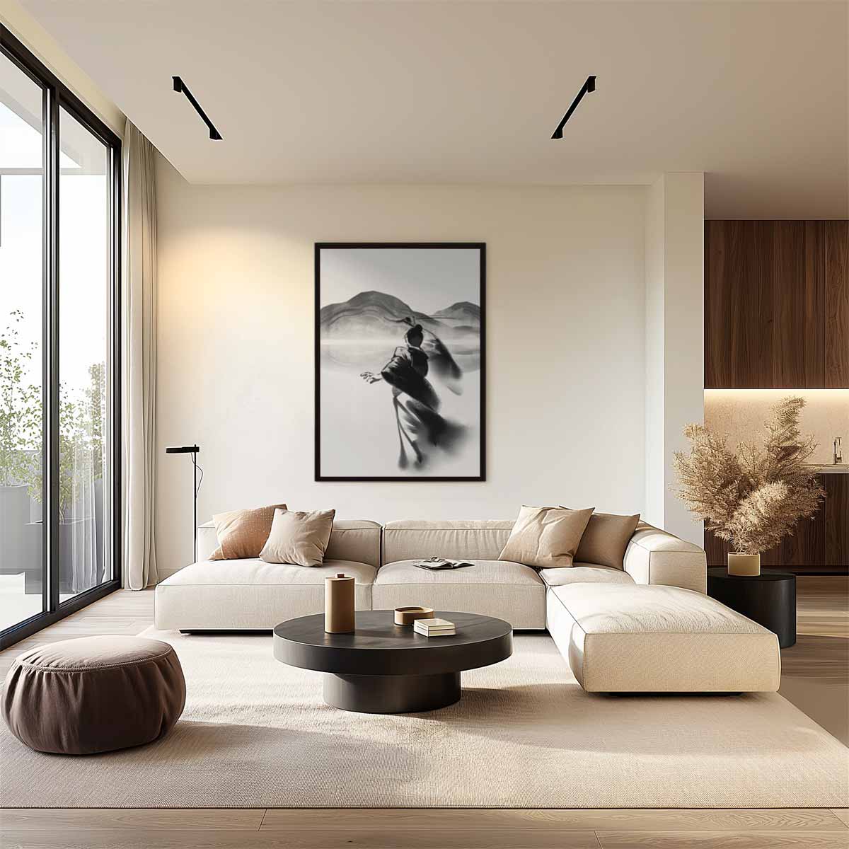 Krachtige Strijd in Stilte Kunstwerk-canvas-dibond-plexiglas-wanddecoratie-WallArtistic