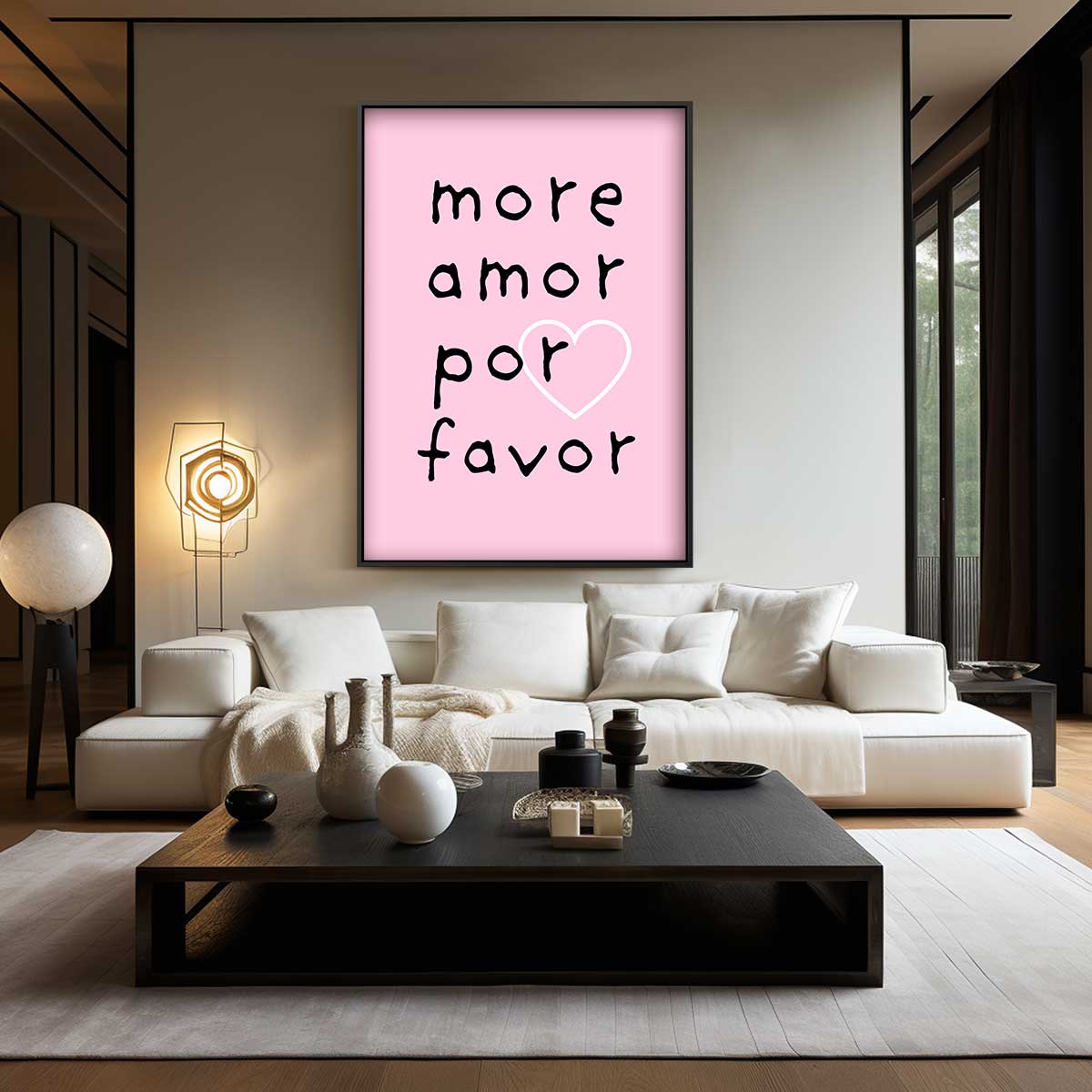 Liefdevolle Roze Print Kunstwerk-canvas-dibond-plexiglas-wanddecoratie-WallArtistic