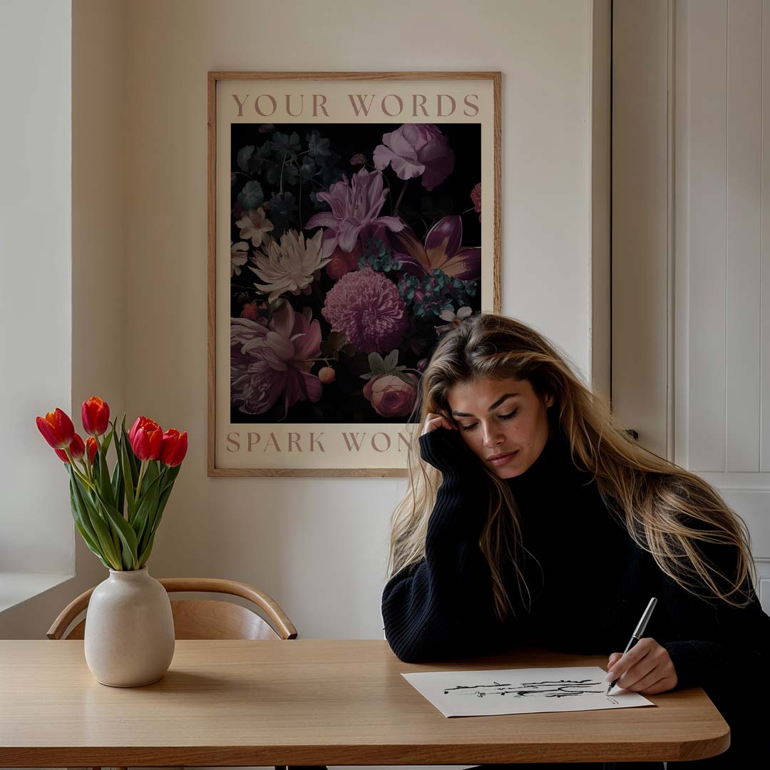 Inspirerende Bloemenposter-WallArtistic