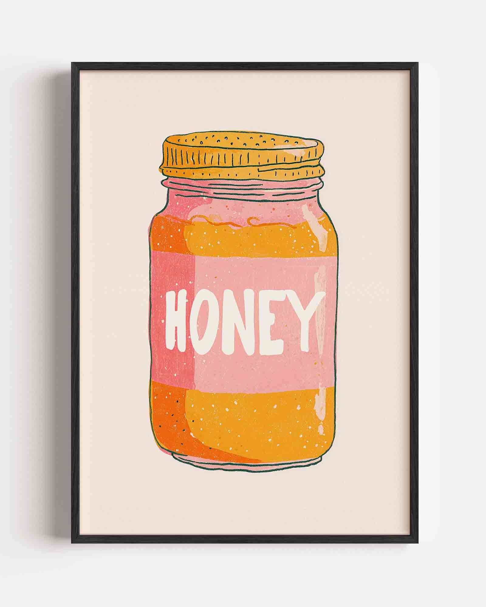 Honingpot illustratie Poster