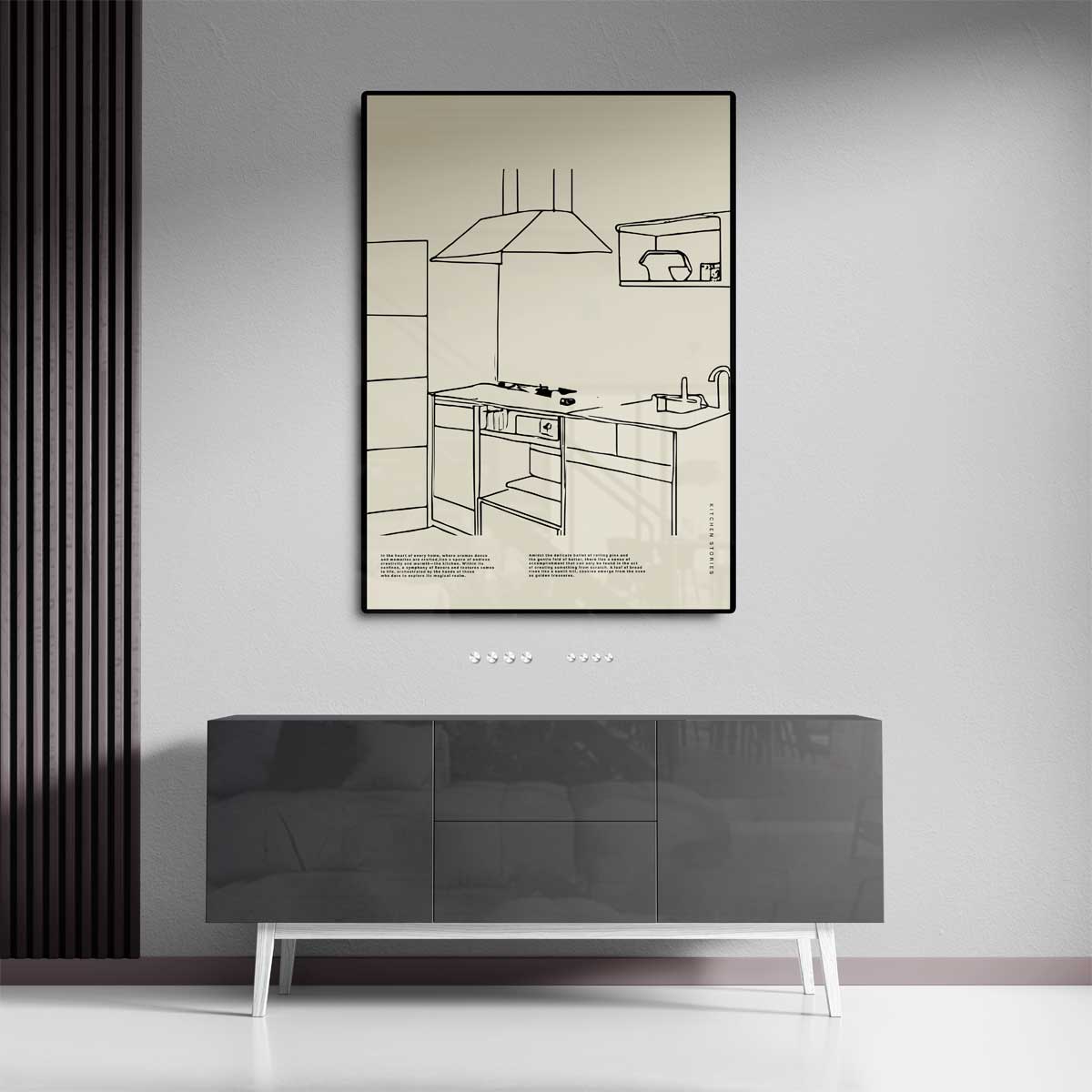 Minimalistische Keukenprint Kunstwerk-canvas-dibond-plexiglas-wanddecoratie-WallArtistic