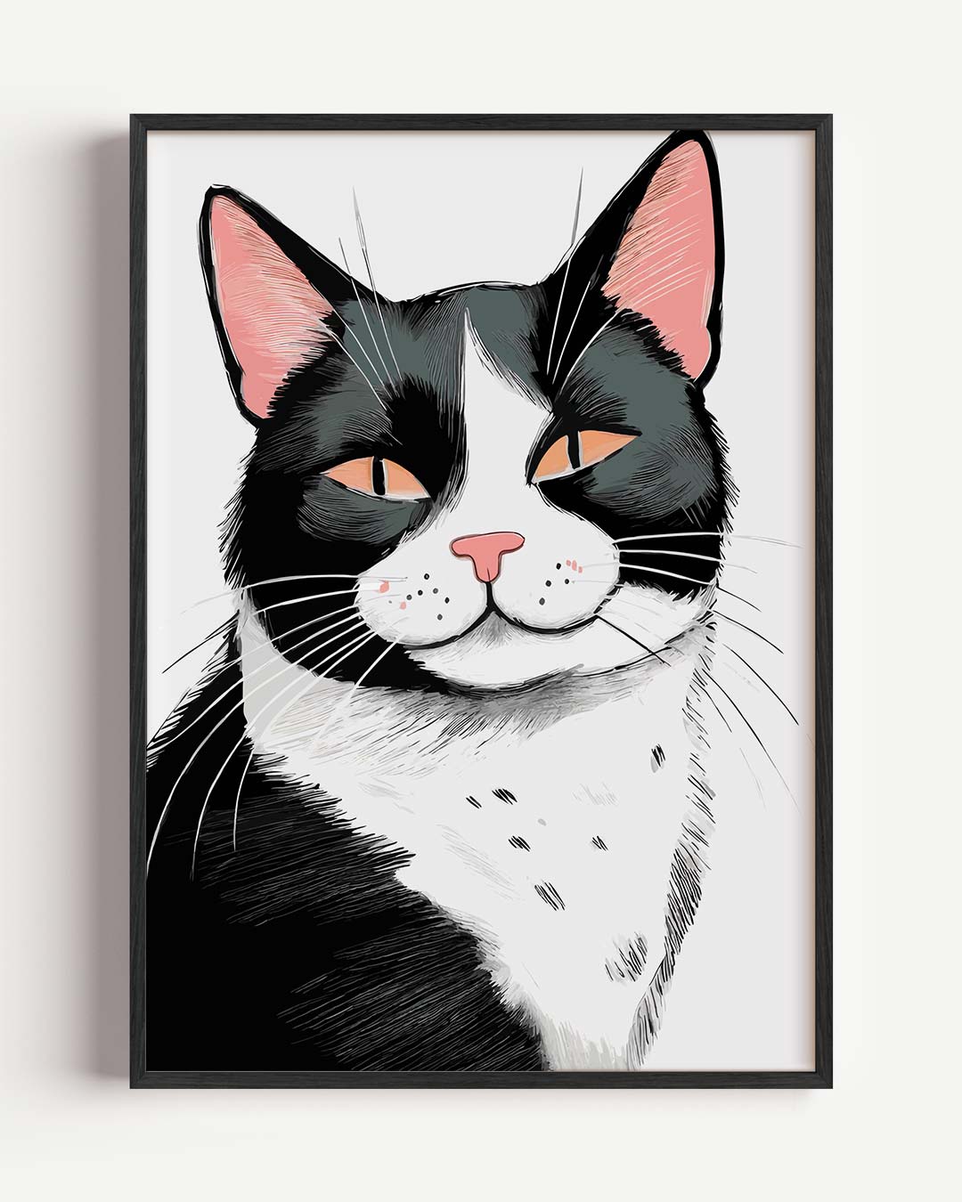 Stijlvolle Kattenkunst Poster-WallArtistic