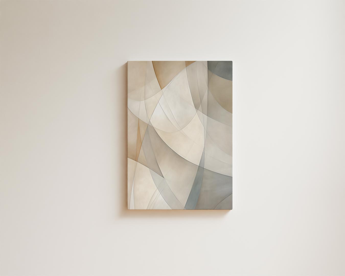 Harmonische Abstractie in Aardetinten Kunstwerk-canvas-dibond-plexiglas-wanddecoratie-WallArtistic