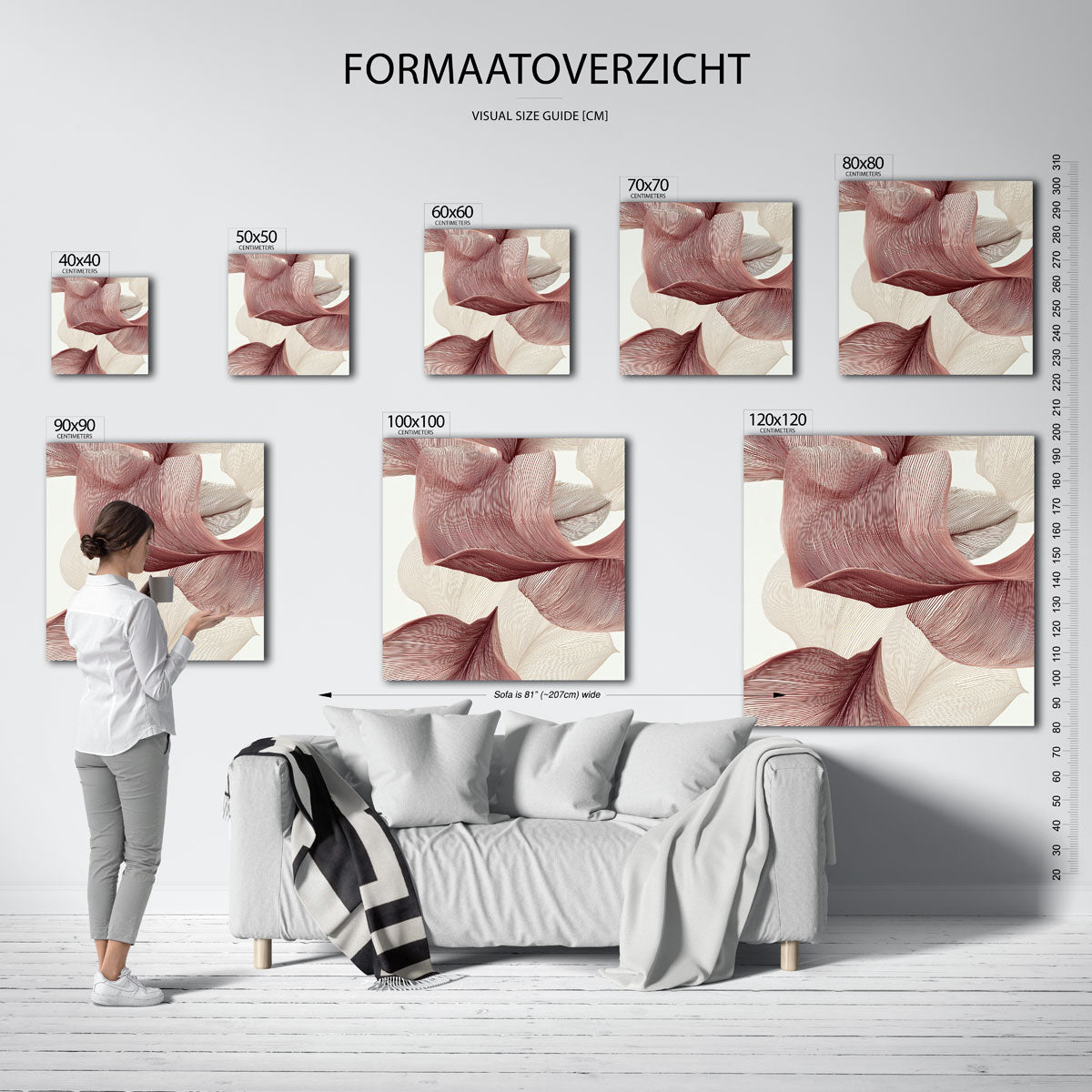 Golvende lijnen Poster
