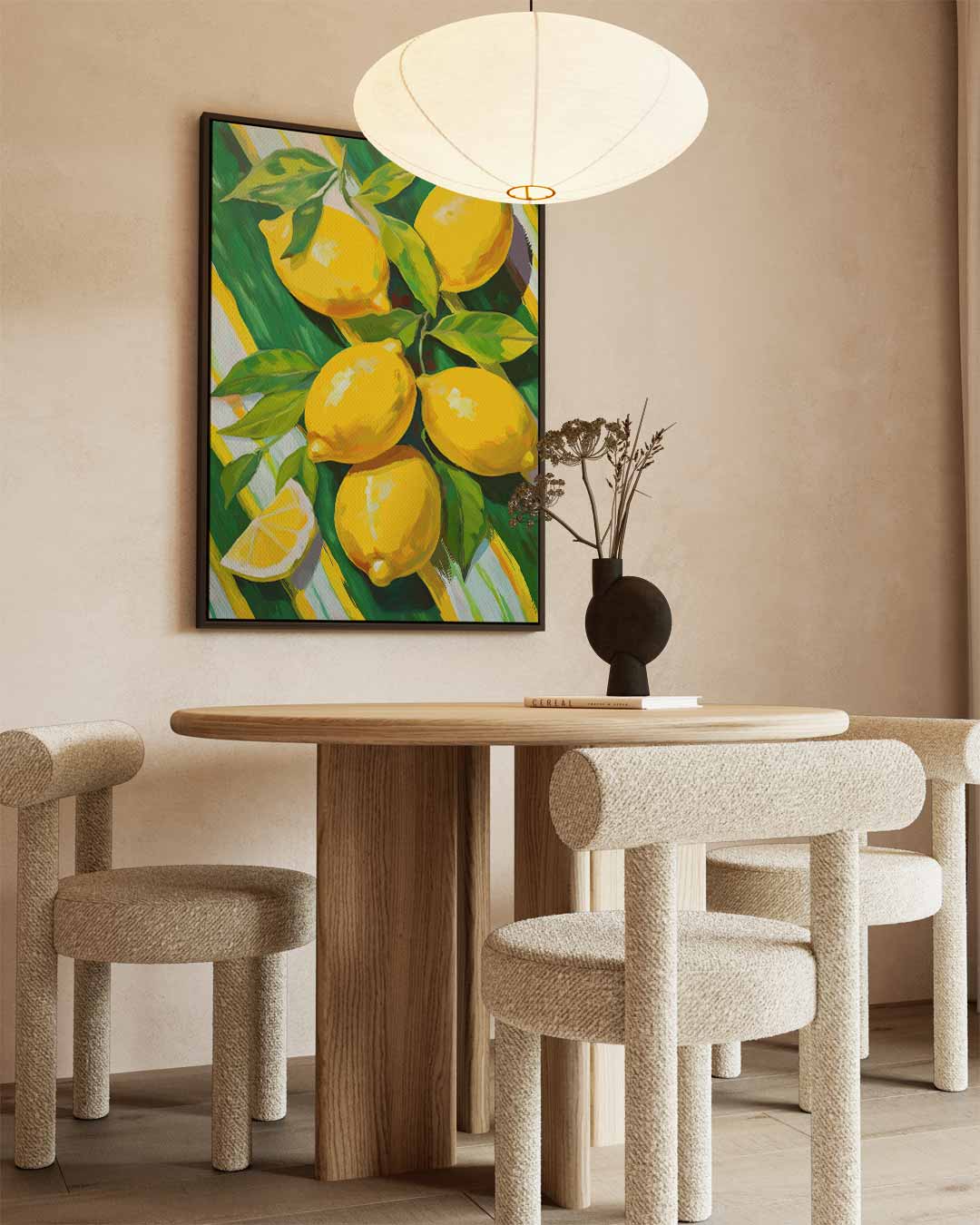 Zonnige Citroenen Kunstwerk-canvas-dibond-plexiglas-wanddecoratie-WallArtistic