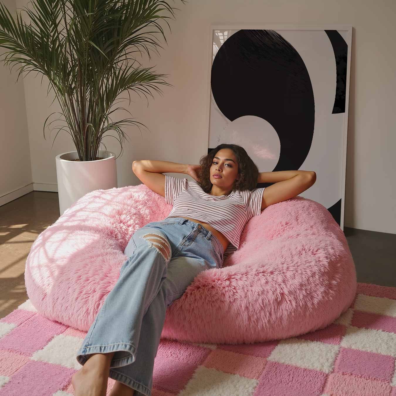 Abstracte Zwart-Wit Wandsierkunst Poster-WallArtistic