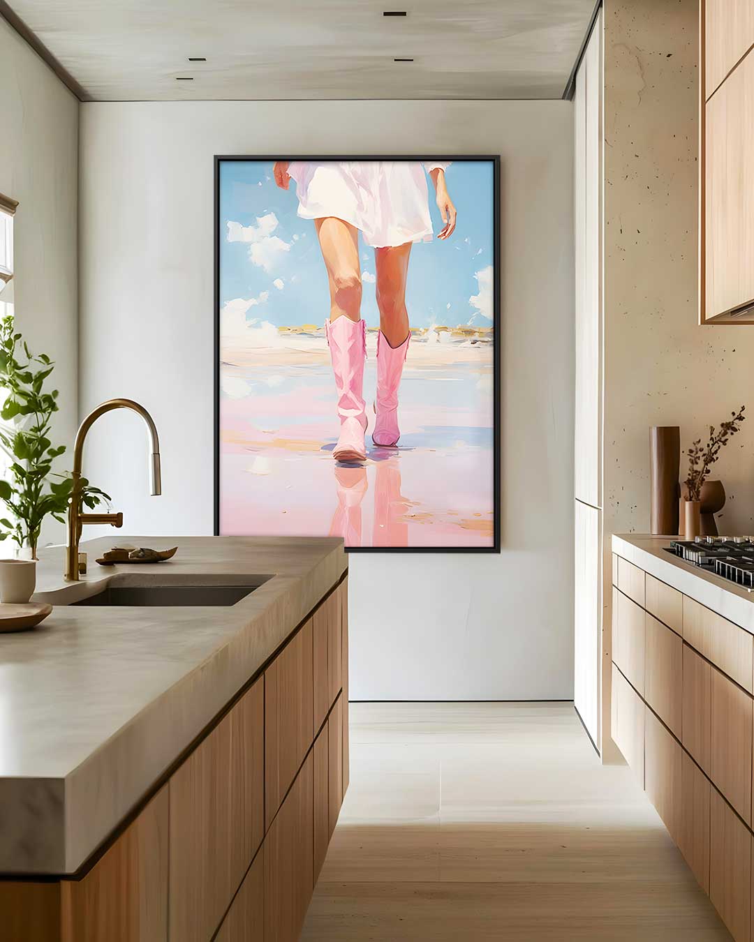 Vrolijk Wandelen Kunstwerk-canvas-dibond-plexiglas-wanddecoratie-WallArtistic