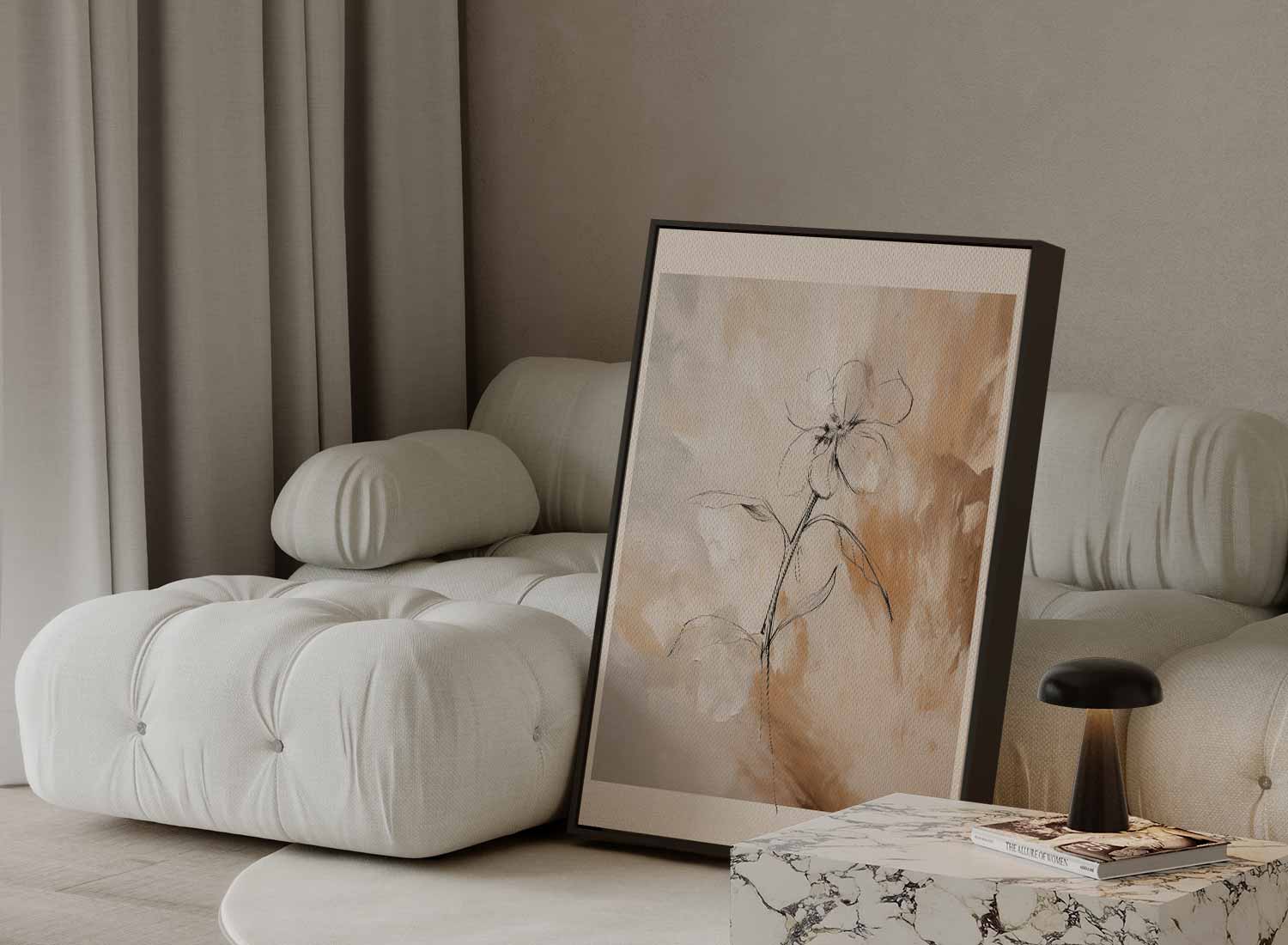 Elegante Bloemzang Kunstwerk-canvas-dibond-plexiglas-wanddecoratie-WallArtistic