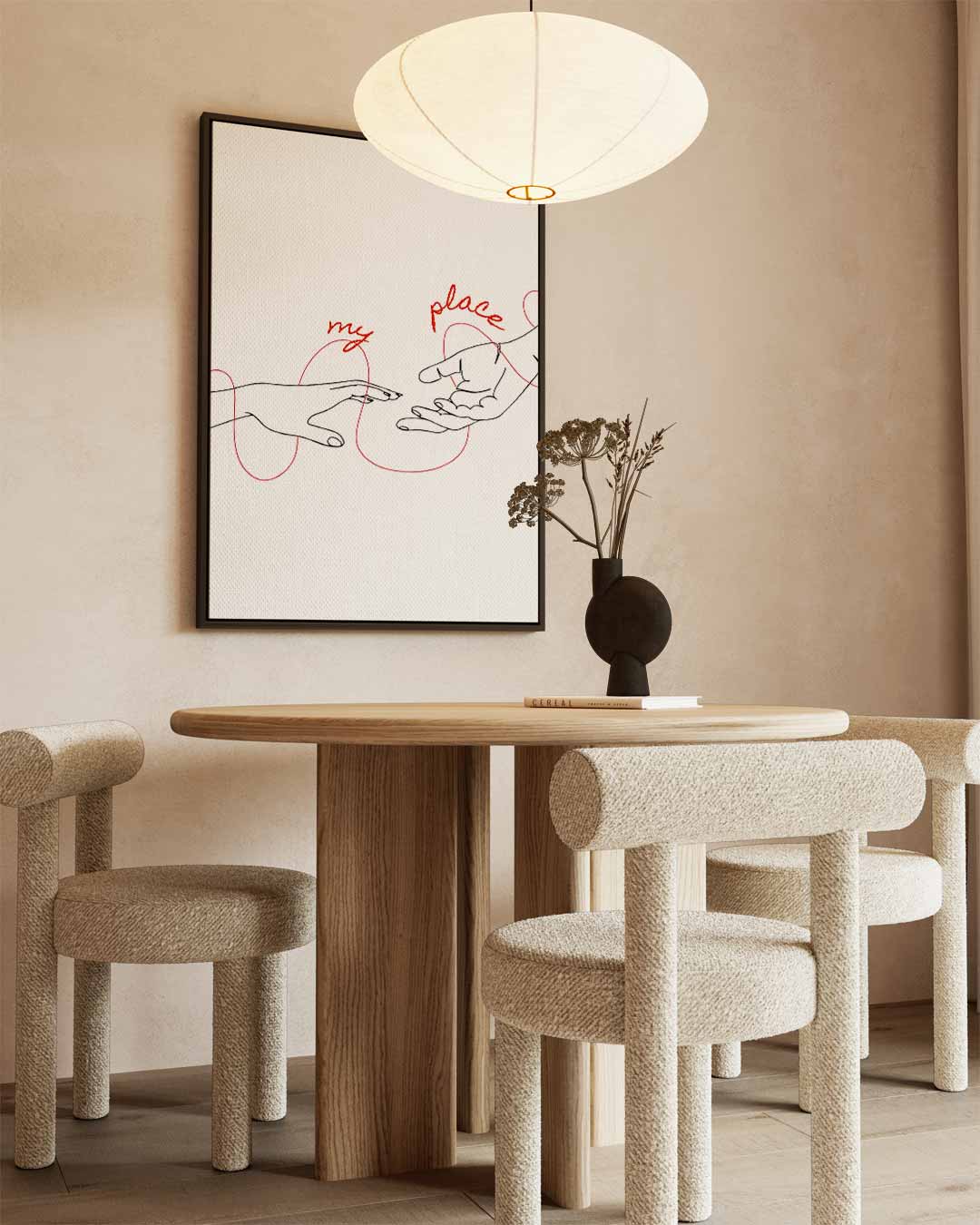 Verbonden Handen Kunstwerk-canvas-dibond-plexiglas-wanddecoratie-WallArtistic