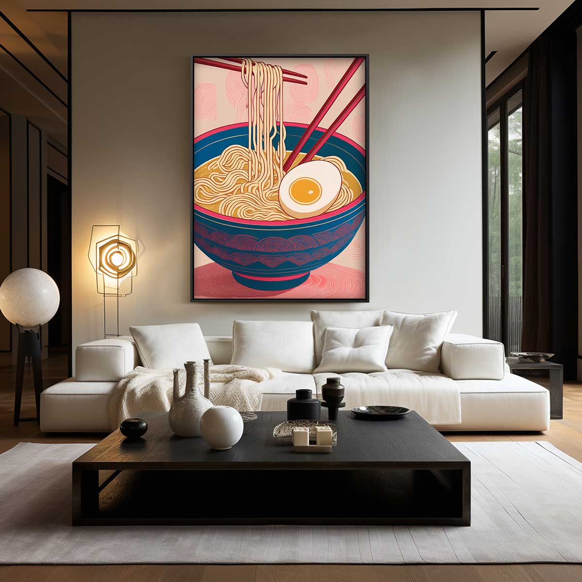 Kleurrijke Ramen Illustratie Kunstwerk-canvas-dibond-plexiglas-wanddecoratie-WallArtistic