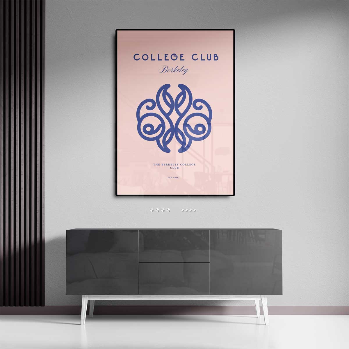 Elegant College Club Ontwerp Kunstwerk-canvas-dibond-plexiglas-wanddecoratie-WallArtistic