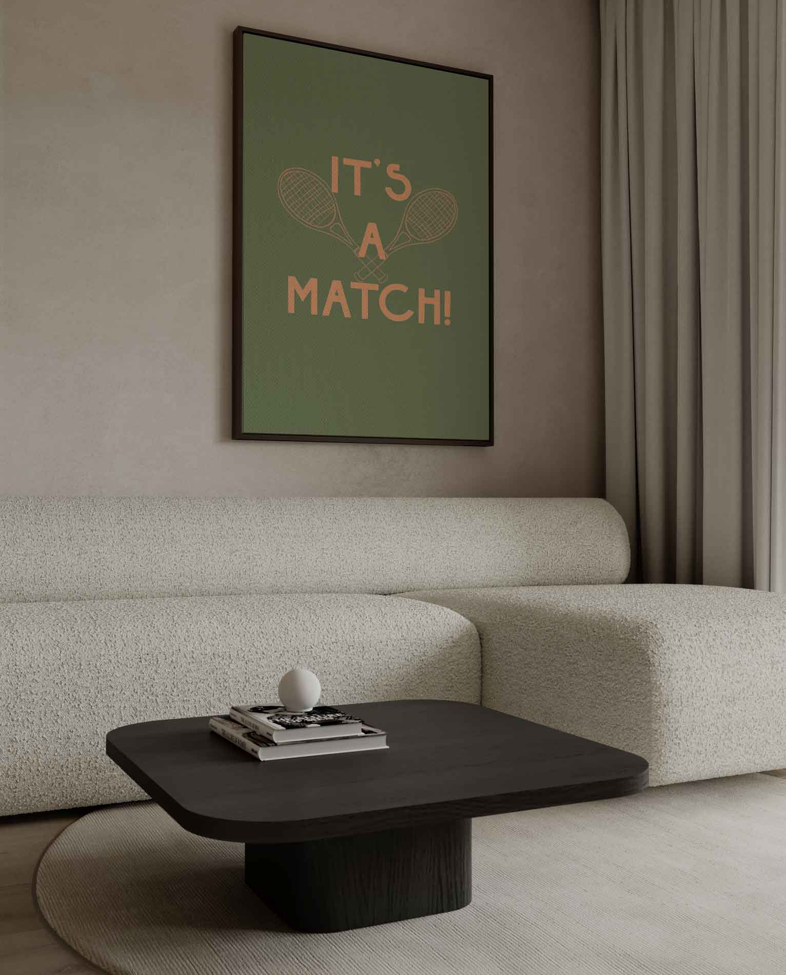 It's a Match Tennis Kunstwerk-canvas-dibond-plexiglas-wanddecoratie-WallArtistic