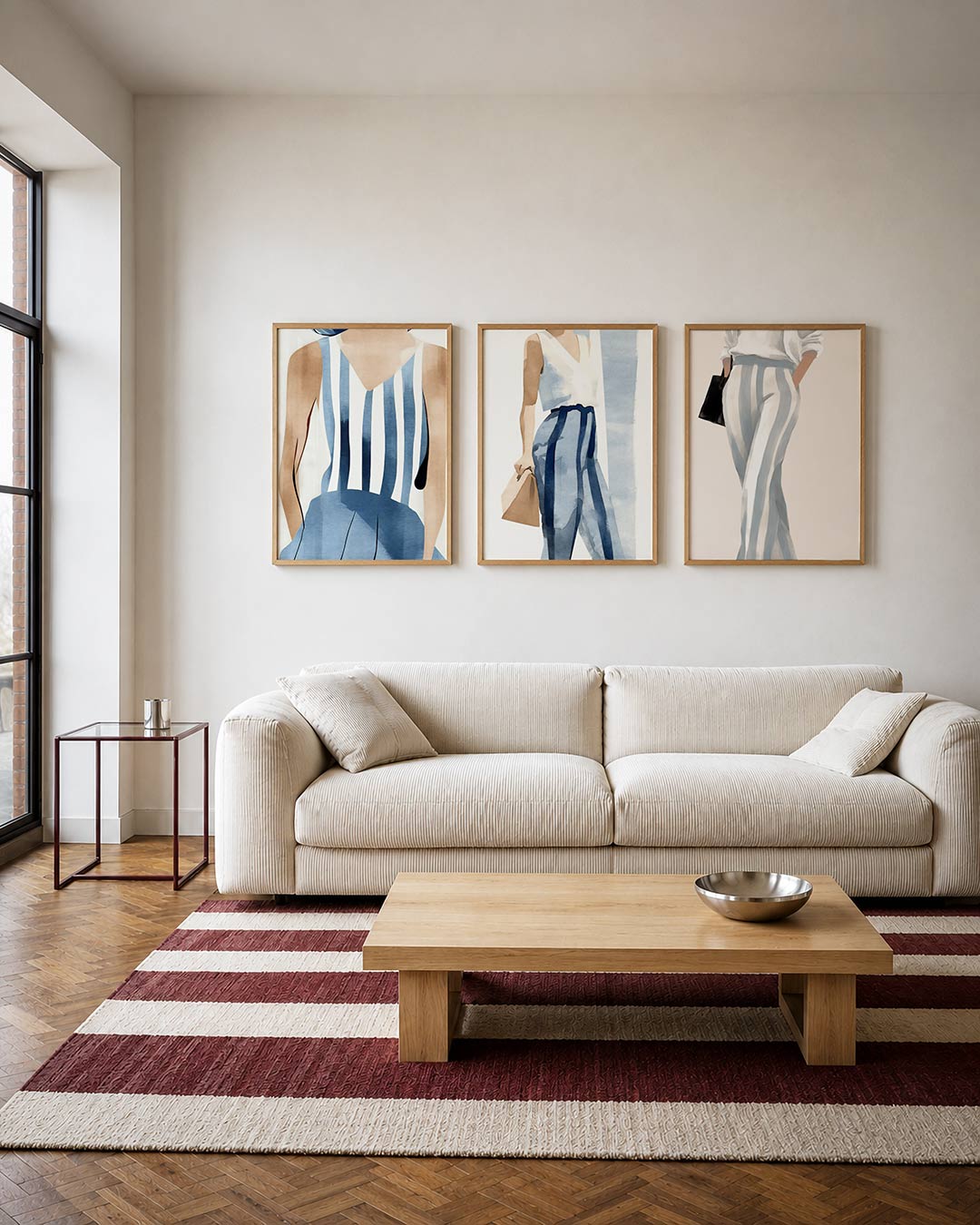 Gestreepte harmonie Posterset