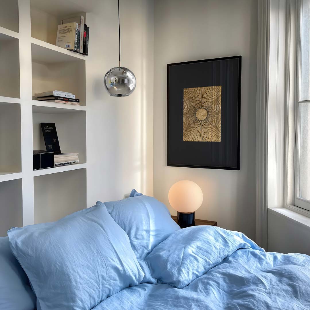 Stralende Gouden Zon Poster-WallArtistic