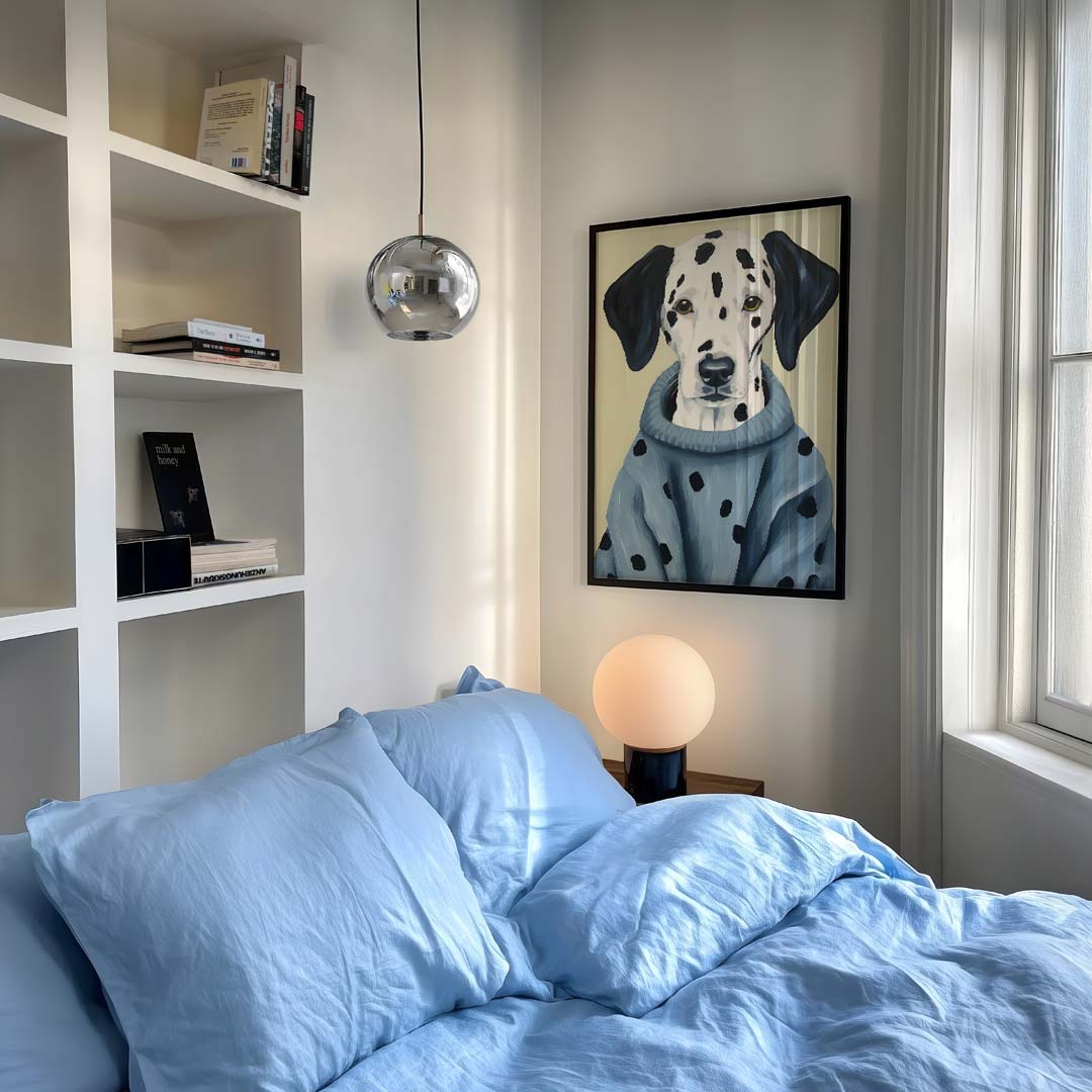 Stijlvolle Dalmatier in Trui Poster-WallArtistic