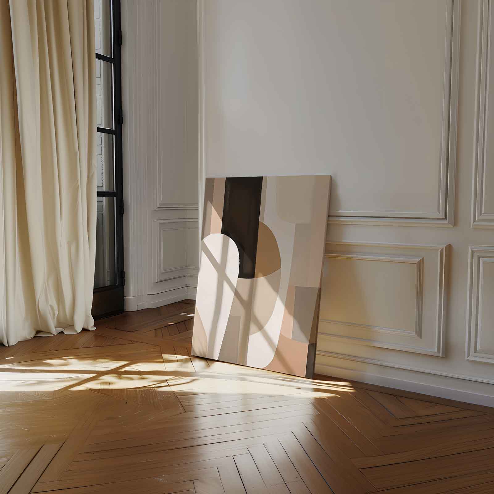 Aardse Harmonie Kunstwerk-canvas-dibond-plexiglas-wanddecoratie-WallArtistic