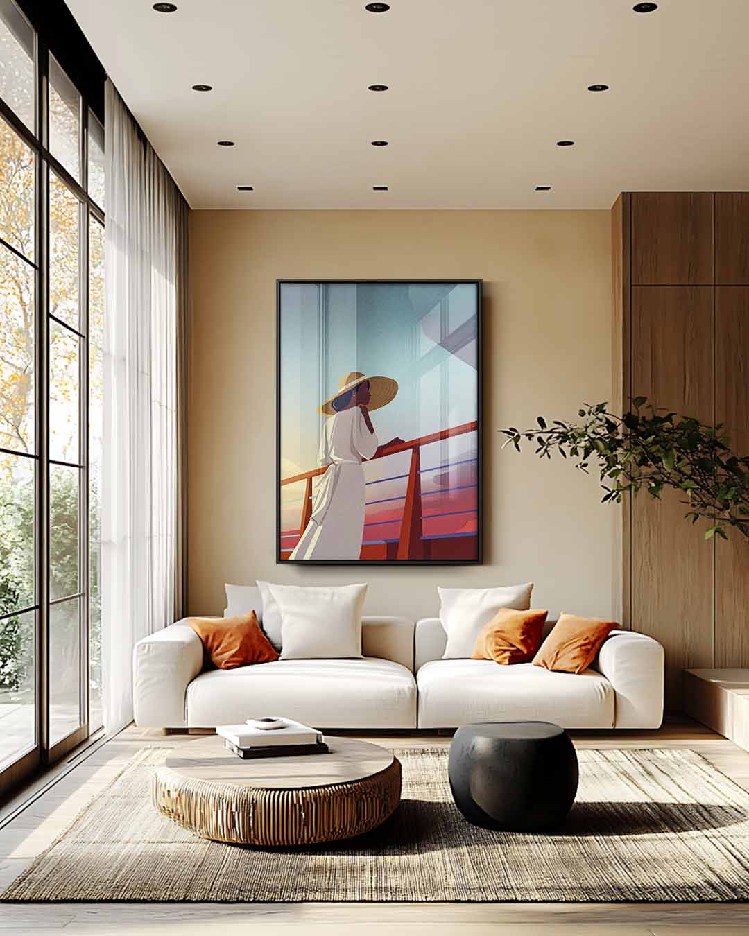 Zomerse Reflecties Kunstwerk-canvas-dibond-plexiglas-wanddecoratie-WallArtistic