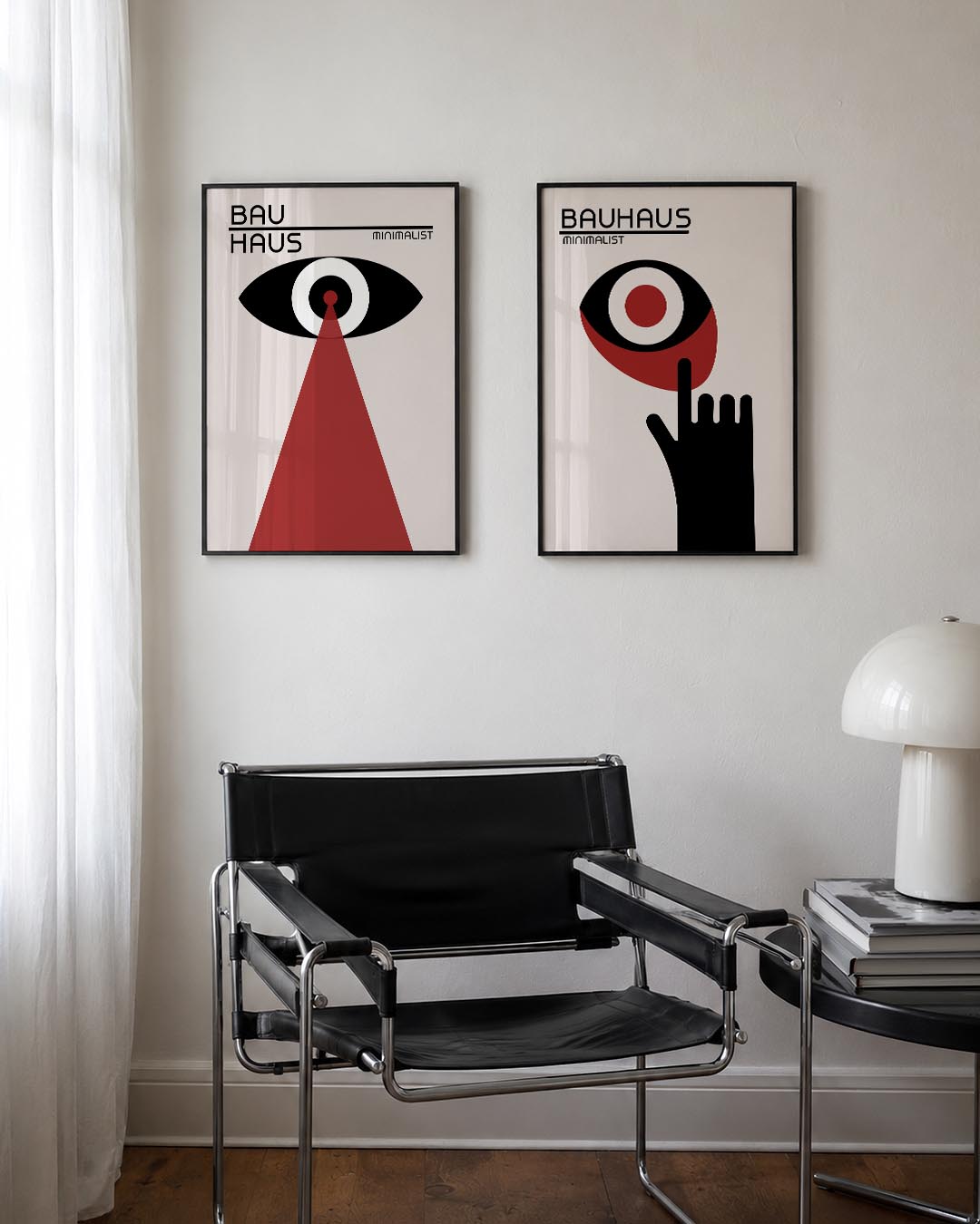 Oog en stralen Posterset