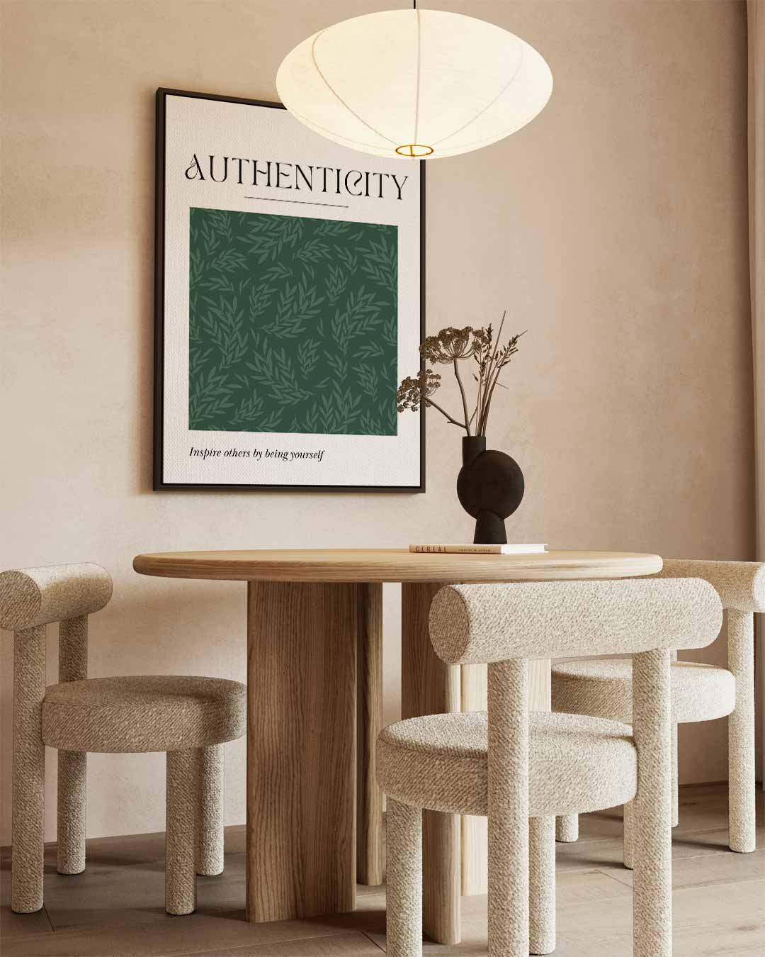 Authentieke Groen Bladkunst Kunstwerk-canvas-dibond-plexiglas-wanddecoratie-WallArtistic