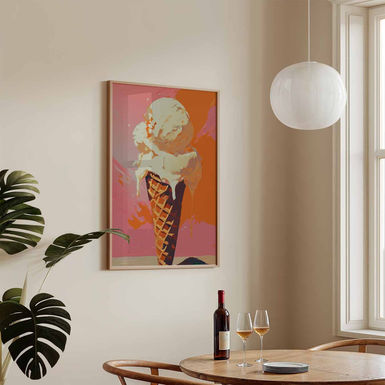 Zomers IJsje Poster-WallArtistic